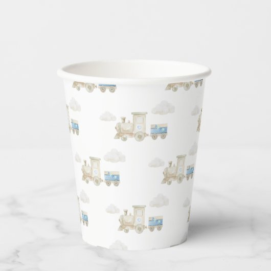 Gobelets En Papier Chugga Chugga Train Birthday  (Recto)