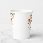 Gobelets En Papier Chute Aquarelle Fleurs Élégante Douche de fête (Gauche)