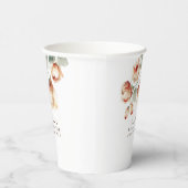 Gobelets En Papier Chute Aquarelle Fleurs Élégante Douche de fête (Droite)