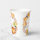 Gobelets En Papier Chute d'amour citrouille douche nuptiale vaisselle (Droite)