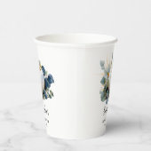 Gobelets En Papier Chute d'amour citrouilles blancs et verdure (Droite)