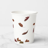 Gobelets En Papier Chute des Feuilles (Verso)