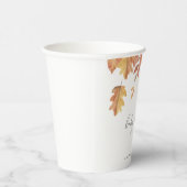Gobelets En Papier Chute du baby shower d'automne feuille (Droite)