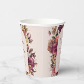 Gobelets En Papier Chute en amour Automne Wreath Arch Baby shower ros (Droite)