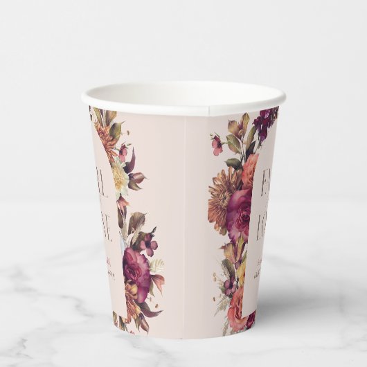 Gobelets En Papier Chute en amour Automne Wreath Arch Fête des mariée (Droite)