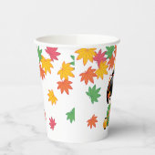 Gobelets En Papier Chute Poupée Kokeshi - Green Kimono Geisha Girl (Gauche)