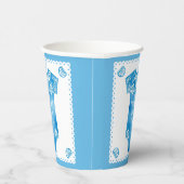 Gobelets En Papier Cielito Lindo carrosserie bleu garçon baby shower (Droite)
