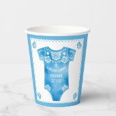 Gobelets En Papier Cielito Lindo carrosserie bleu garçon baby shower (Recto)