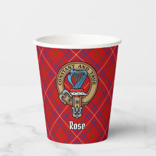 Gobelets En Papier Cimier Rose de clan sur Tartan