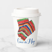 Gobelets En Papier Cinco de May Sarape 8oz Paper Cup (Verso)