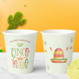 Gobelets En Papier Cinco de Mayo Fiesta
