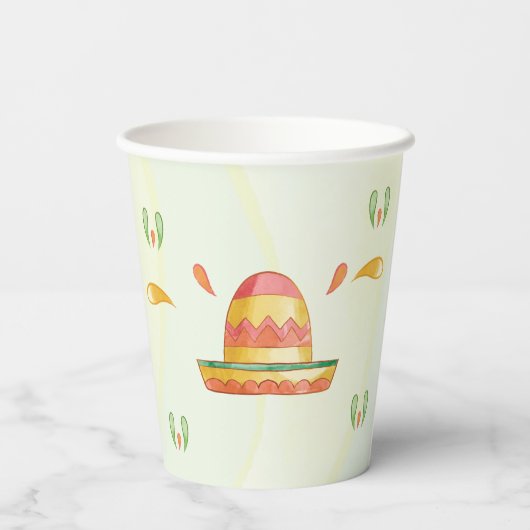 Gobelets En Papier Cinco de Mayo Fiesta (Verso)