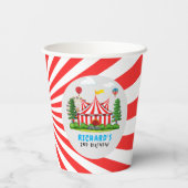 Gobelets En Papier Cirque Carnaval Thème Anniversaire Fête (Verso)