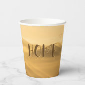 Gobelets En Papier Citation de la maison de lever du soleil sur les c (Verso)