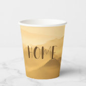 Gobelets En Papier Citation de la maison de lever du soleil sur les c (Recto)