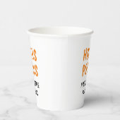Gobelets En Papier Citation Hocus Pocus Funny Halloween | Orange (Droite)