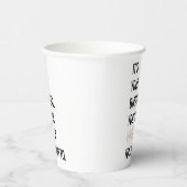 Gobelets En Papier Citations d'anniversaire amusantes | Joyeux annive (Droite)