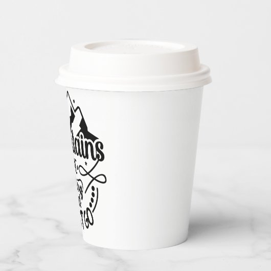 Gobelets En Papier Citations inspirantes l Unique noir et blanc (Gauche)