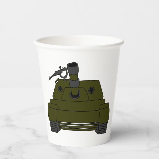 Gobelets En Papier Citerne militaire (Recto)