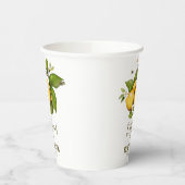 Gobelets En Papier Citron Botanique (Gauche)