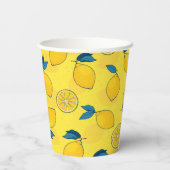 Gobelets En Papier Citron Citrus frais (Verso)