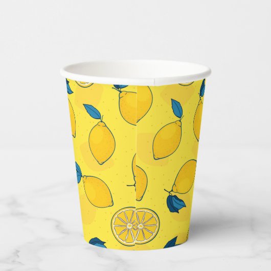 Gobelets En Papier Citron Citrus frais (Droite)