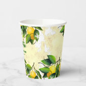 Gobelets En Papier Citron Fruit Citron Citroncello (Gauche)