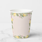 Gobelets en papier citron rose (Verso)