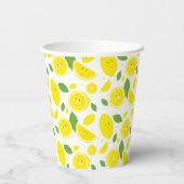 Gobelets En Papier Citrons mignons (Verso)