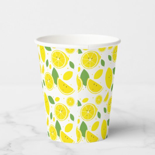 Gobelets En Papier Citrons mignons (Droite)