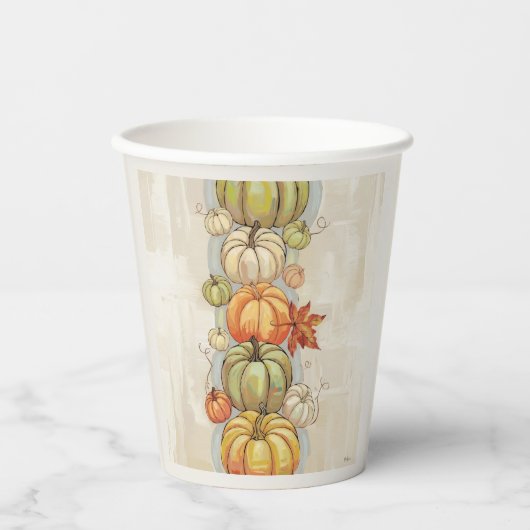 Gobelets En Papier Citrouille (Recto)