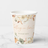 Gobelets En Papier Citrouille Automne  Automne Baby shower (Recto)