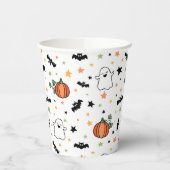 Gobelets En Papier Citrouille Bats Ghosts mignon Motif Halloween (Gauche)