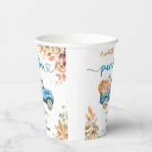 Gobelets En Papier Citrouille bleu Baby shower de camion papier d'aut (Droite)