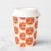 Gobelets En Papier Citrouille de chats d'Halloween (Droite)