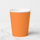 Gobelets En Papier Citrouille d'Halloween Orange moderne (Verso)