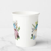 Gobelets En Papier Citrouille Genre révéler Citrouilles bleu rose (Droite)