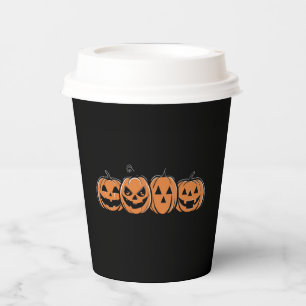 Gobelets En Papier Citrouille Halloween Automne Thanksgiving Cadeau