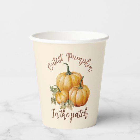 Gobelets En Papier Citrouille le plus précis dans le patch (Recto)