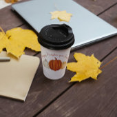 Gobelets En Papier Citrouille saison épice citrouille mignon pour amo