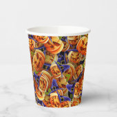 Gobelets En Papier Citrouilles d'Halloween (Gauche)