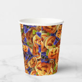 Gobelets En Papier Citrouilles d'Halloween (Droite)
