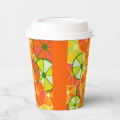 Gobelets En Papier Citrus à découpe brillante Tasse à papier (Gauche)