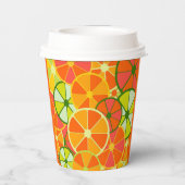Gobelets En Papier Citrus à découpe brillante Tasse à papier (Verso)