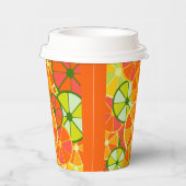 Gobelets En Papier Citrus à découpe brillante Tasse à papier (Droite)