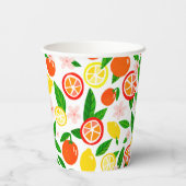 Gobelets En Papier Citrus Celebration Lemons Oranges Bridal Shower  (Verso)