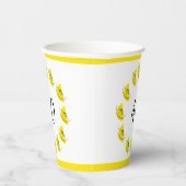 Gobelets En Papier Citrus Citron Cercle Âge 40 (Droite)