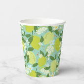 Gobelets En Papier Citrus Garden Mint Green (Verso)