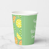 Gobelets En Papier Citrus Slice Fête d'anniversaire de l'enfant (Droite)