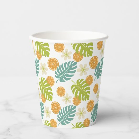 Gobelets En Papier Citrus Tropical (Recto)
